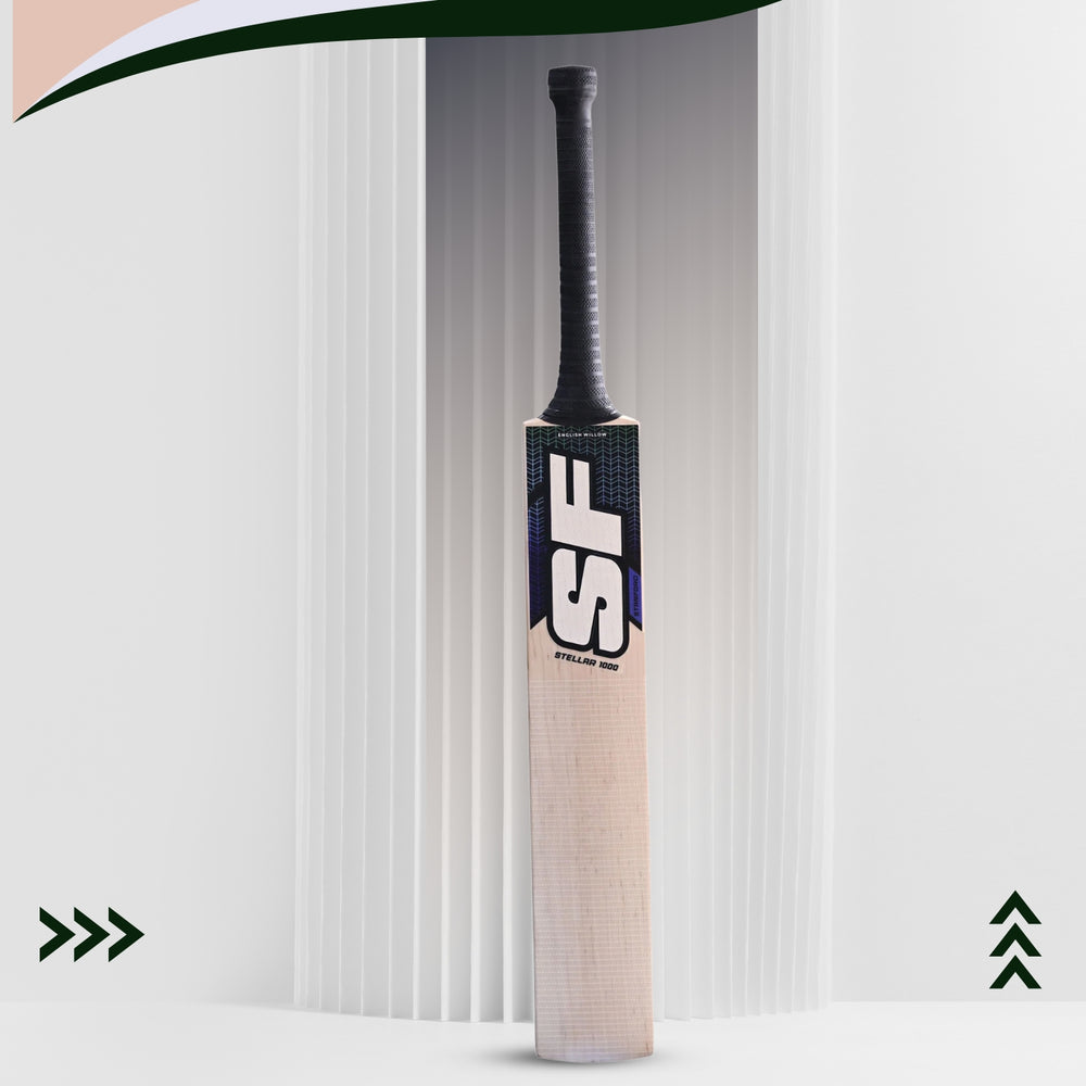 SF Stellar 1000 English Willow Cricket Bat - SH | Entry-Level Willow with Lightweight Pickup, Mid Sweet Spot & Durable Build