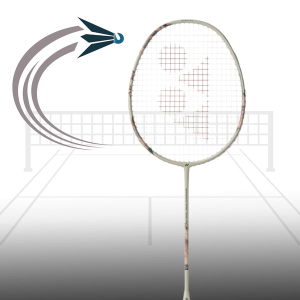 Yonex Nanoflare 700 Play Strung Badminton Racquet, Light Beige - 4U5 | Head-Light Speed Racquet with Sonic Flare System & Fast Swing