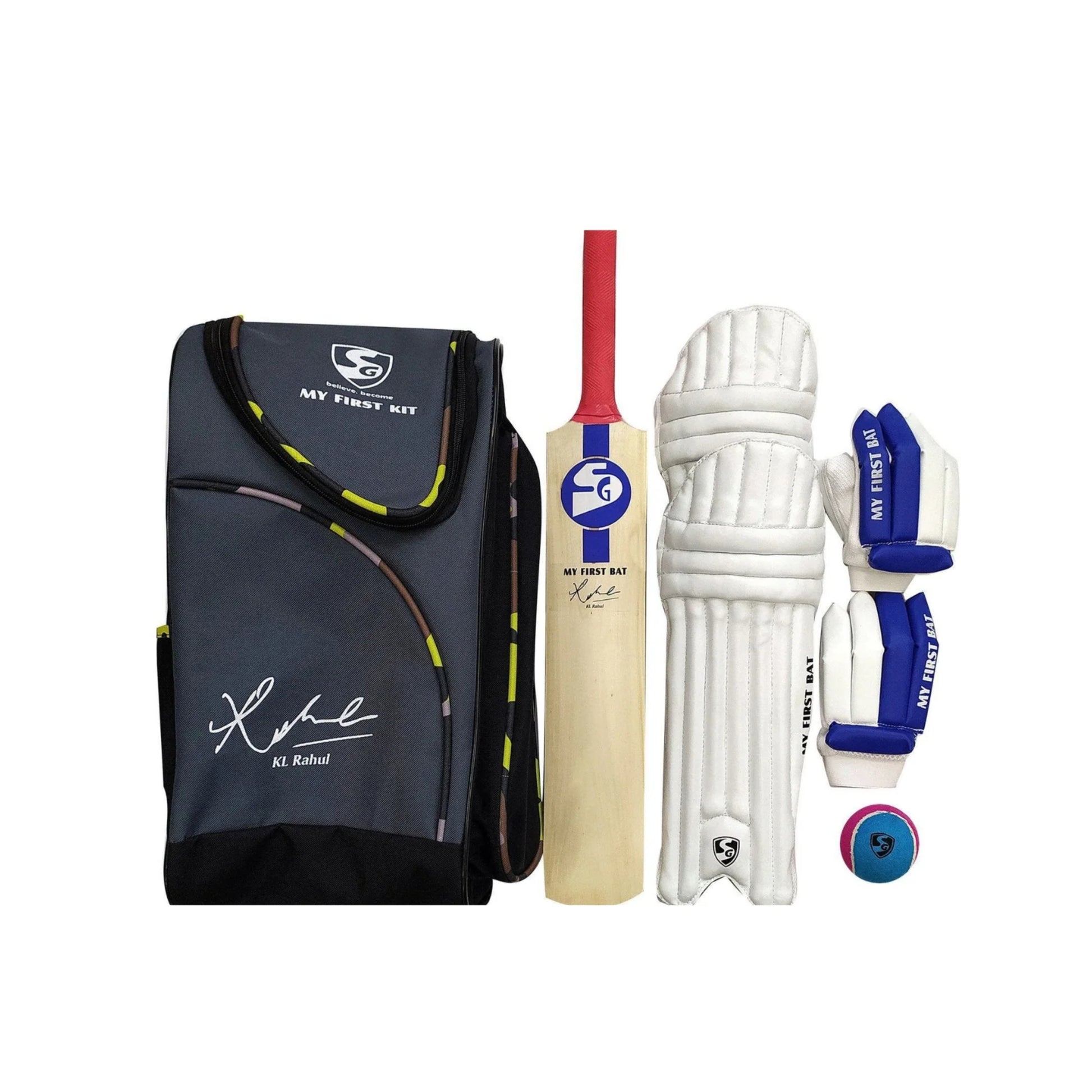 SG My First Kit KL Cricket Kit for Kids | Complete Beginner Cricket Set - Best Price online Prokicksports.com