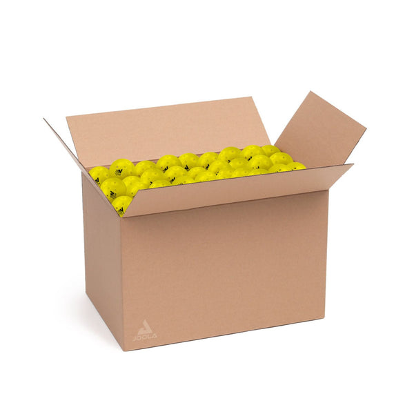 JOOLA Primo Outdoor Pickleballs | USAPA Approved | 40-Hole Design | High-Visibility Yellow | Tournament-Grade Durability | Pack of 100