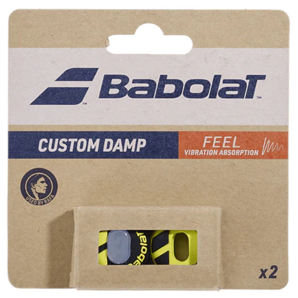 Babolat Custom Damp x2 Tennis Dampner Black/Yellow