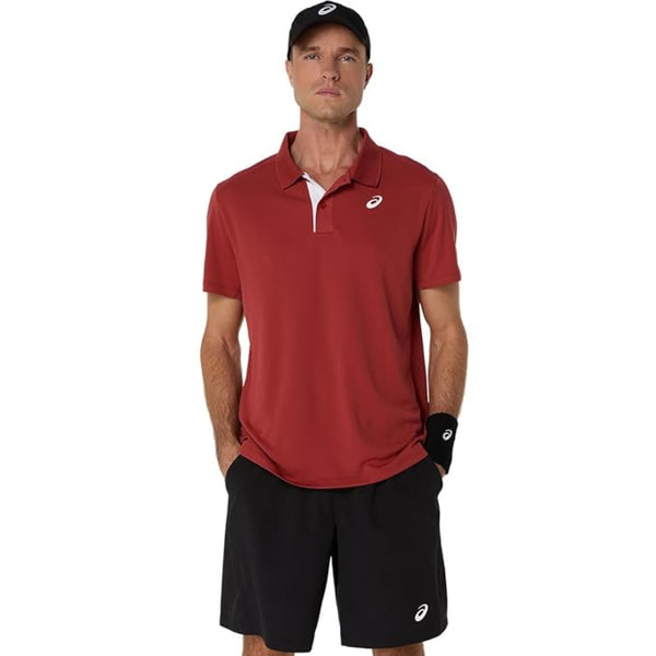 ASICS Court Polo Men T-Shirt Roundneck | Breathable & Stylish Sports Polo Tee