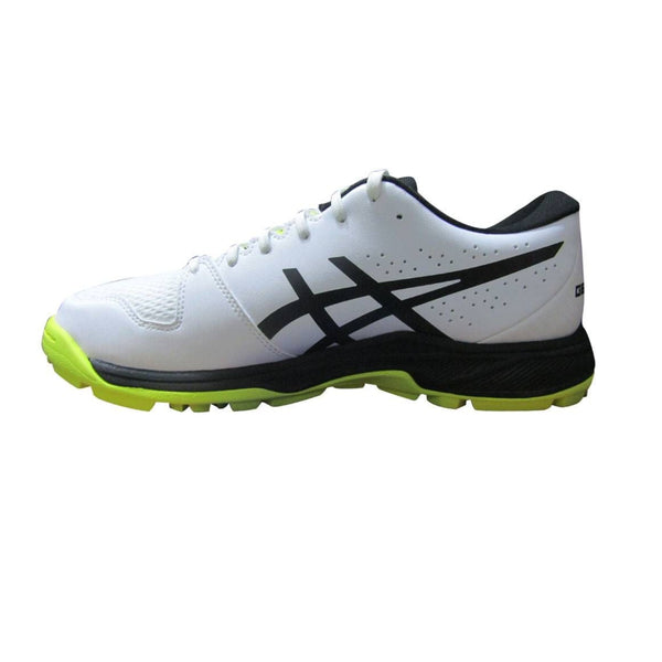 ASICS Gel-Peake 2 Cricket Shoes (Men) | Rubber Outsole | Breathable Mesh | Rearfoot GEL Cushioning | White/Atlantis Blue