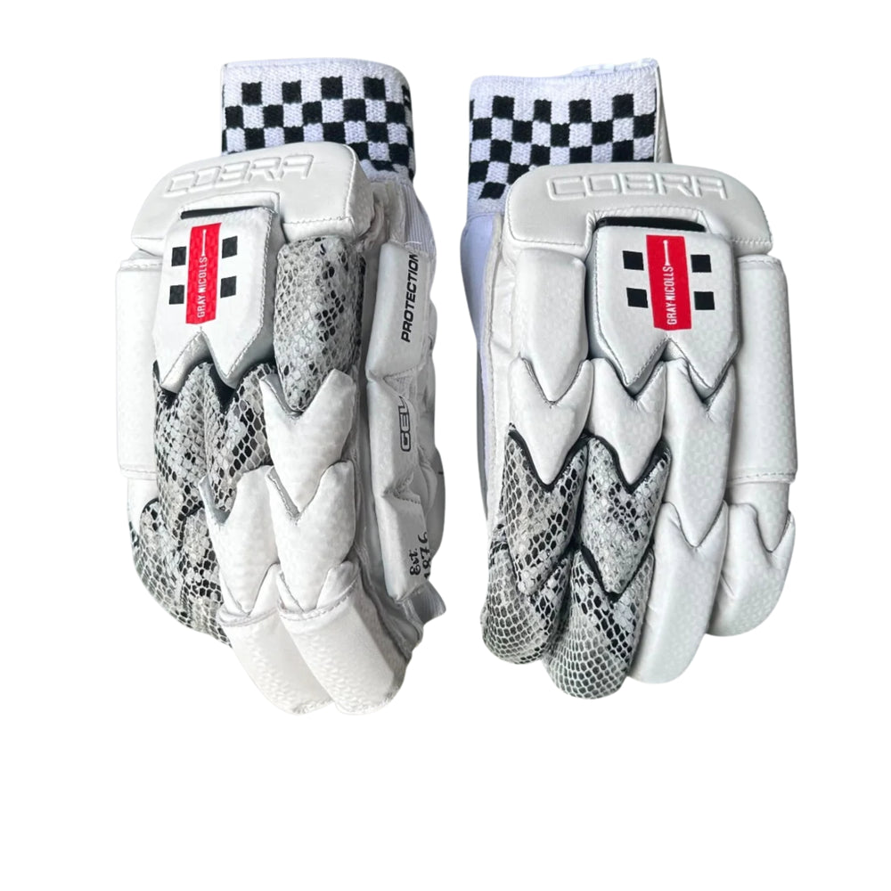 Gray Nicolls Cobra Batting Gloves – Adult Right Hand | Lightweight Power Gloves with Premium Leather Palm & Flexi-Finger Protection