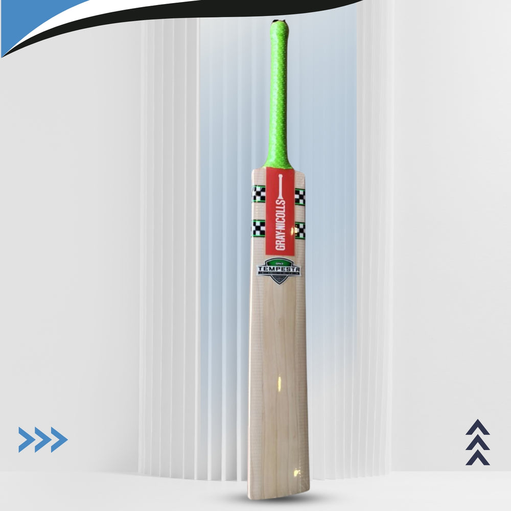 Gray Nicolls GN3 Tempesta English Willow Cricket Bat SH | Enhanced Power with Balanced Pickup | Professional Performance Bat