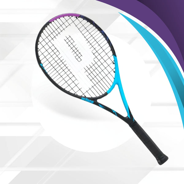 PRINCE Bandit 100 Strung Tennis Racquet | Lightweight Control Power Racquet | Head Light Balance Tennis Racquet for Beginners & Intermediate Players | Pre-Strung Performance