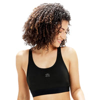 Shrey Clair Sports Bra, Black | Medium Support Active Bra with Breathable Fabric & Comfortable Fit - Best Price online Prokicksports.com