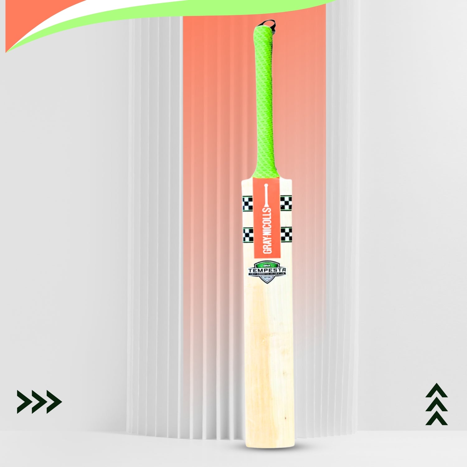 Gray Nicolls GN4 Tempesta English Willow Cricket Bat - SH | Premium Grade Willow with Thick Edges, Mid Sweet Spot & Professional Performance - Best Price online Prokicksports.com