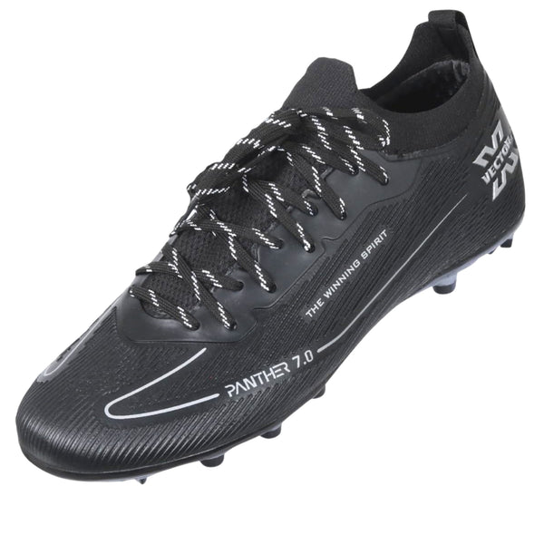 Vector X Panther 7.0 Football Shoes – Synthetic Leather Upper, Lightweight, TPU Sole, Primeknit Socks, Superior Grip Football Cleats for Men