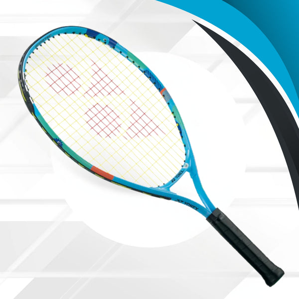 Yonex JR 23 Strung Tennis Racquet – Junior Lightweight Aluminium Frame with ISOMETRIC Head Shape for Beginners (Ocean Blue, 200g, G3 6 3/8)