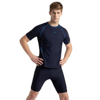 Speedo Short Sleeve Suntop & Aqua Shorts for Boys | Comfortable UV Protection Swimwear Set - Best Price online Prokicksports.com