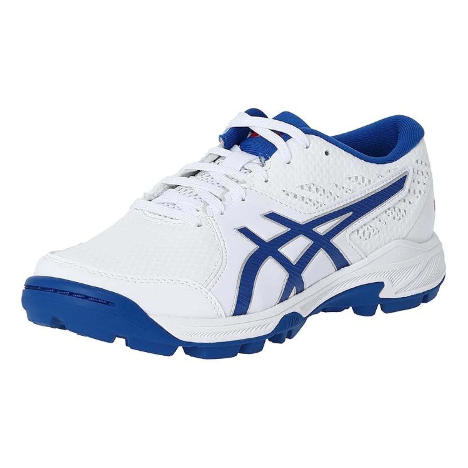 ASICS Gel-Peake 2 Cricket Shoes (Men) | Rubber Outsole | Breathable Mesh | Rearfoot GEL Cushioning | White/Atlantis Blue - Best Price online Prokicksports.com