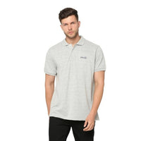 PLAYR Core Polo XL – Grey Melange | Premium Athletic-Casual Polo T-Shirt - Best Price online Prokicksports.com