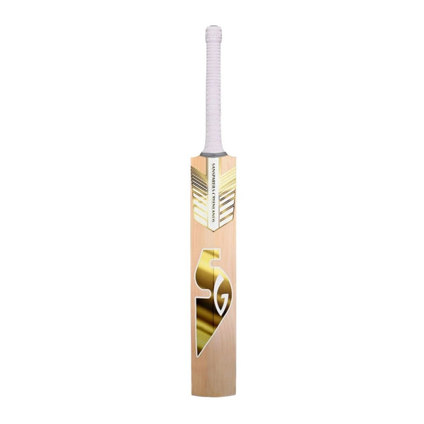 SG Sunny Gold Icon English Willow Cricket Bat (Short Handle) | Grade 1 Willow | 40mm Edges | Pro-Performance Grip | Club Tournament Bat