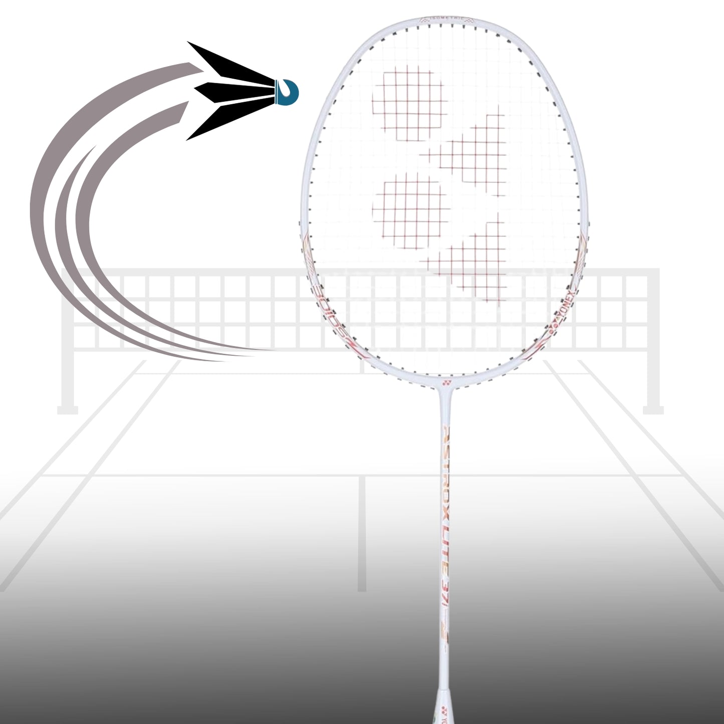 Yonex Astrox Lite 37I Strung Badminton Racquet | Head-Heavy Power Racquet with Ultra-Lightweight Frame & Hi-Flex Shaft - Best Price online Prokicksports.com