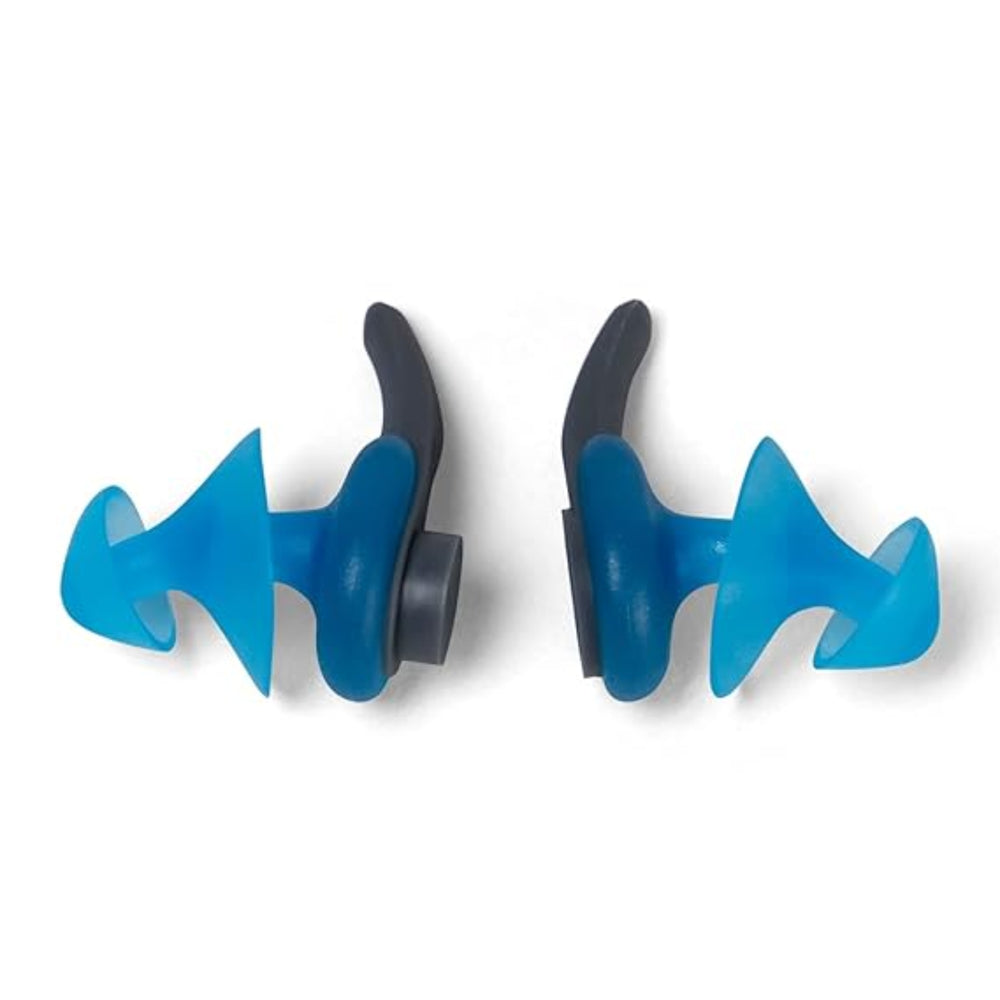 Speedo Biofuse Earplug – Blue/Grey (1 Size) | Ergonomic Swim Earplugs with Soft Silicone & Secure Fit