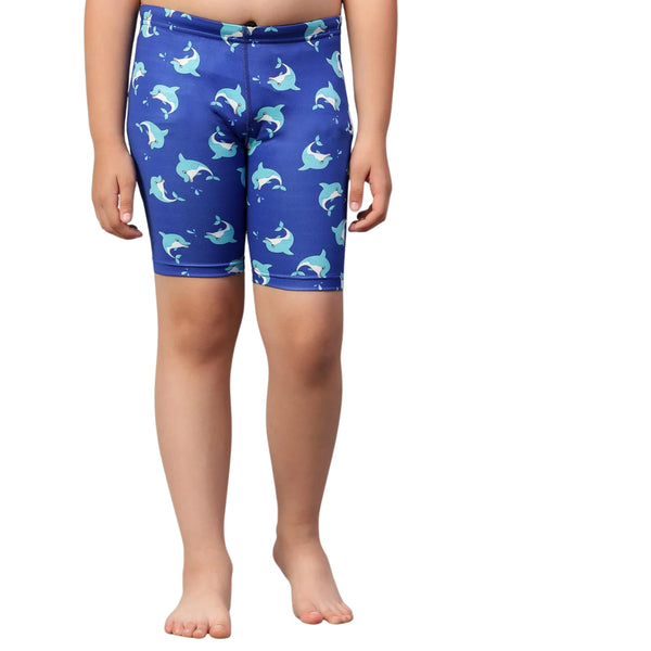 Viva Puffer 003 Kid’s Swimming Jammer, Navy | Stretchable Swim Shorts with Chlorine-Resistant Fabric & Comfortable Fit