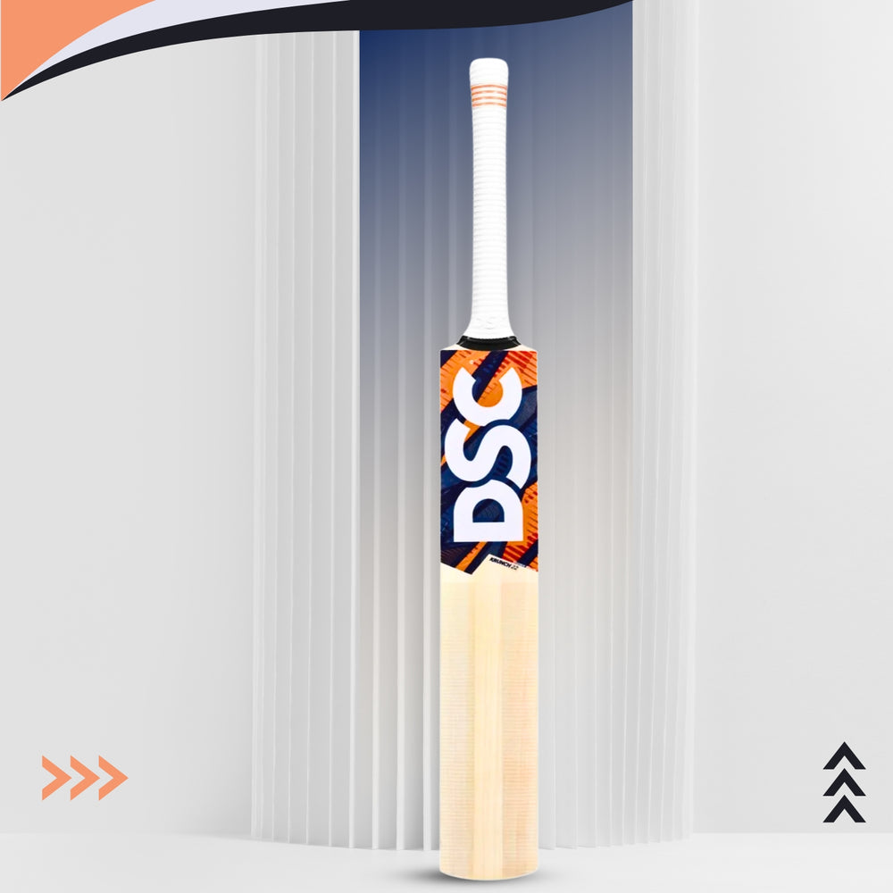 DSC Krunch 22 Kashmir Willow Cricket Bat  | Massive Edges with Extended Power Zone & Balanced Pickup