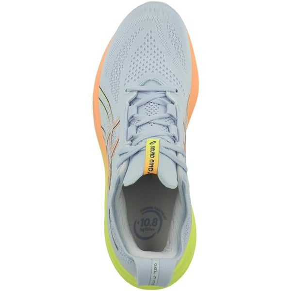 ASICS GEL-NIMBUS 26 Running Shoes for Men | Maximum Cushioning | PureGEL Technology | French Blue/Electric Lime | Plush Comfort for Long Runs
