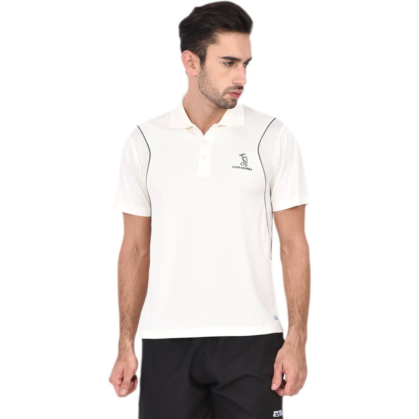 Kookaburra WT 2 Half Sleeve Cricket Shirt – White | Classic Match Whites with Stay-Dry Fabric & Mesh Ventilation - Best Price online Prokicksports.com