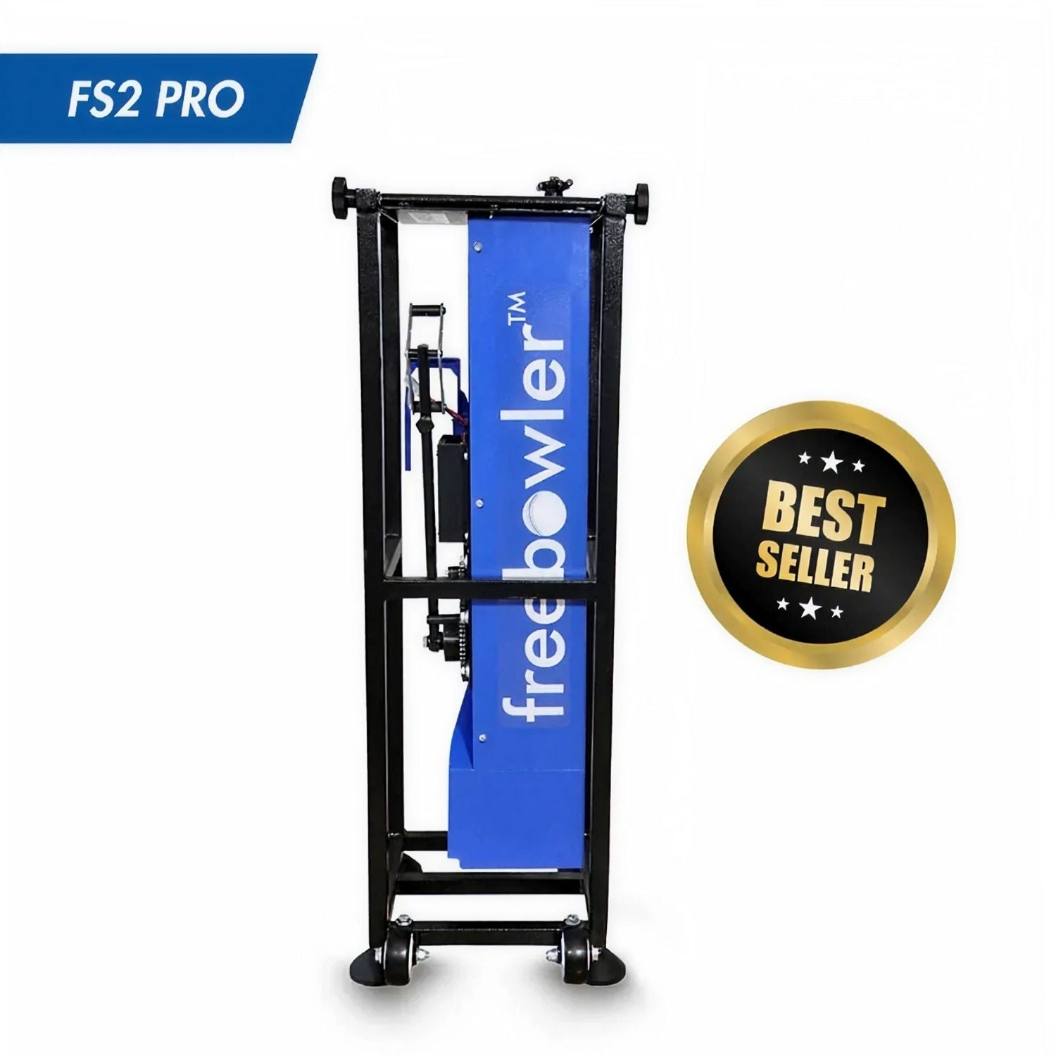 Freebowler Superthrower Automated Pro (FS2 PRO) is an arm‑simulated, fully automatic and portable cricket ball thrower designed to mimic a real bowler’s action for batting practice cricket bowling machine - Best Price online Prokicksports.com