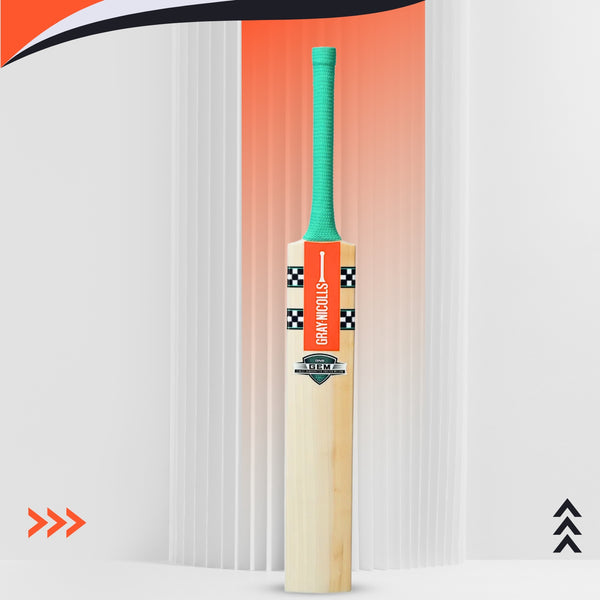 Gray Nicolls GN6 GEM English Willow Cricket Bat – Short Handle | Grade 2 Willow with Lightweight Pickup & Front-Foot Power