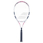 Babolat Feather Strung Tennis Racquet (Grip 2: 4 1/8) - 260g, White/Pink/Blue – Lightweight Control & Power (16x19) - Best Price online Prokicksports.com