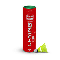 Li-Ning AN01 Pro Nylon Shuttlecocks - Slow Speed (Green Cap, Yellow) | Pack of 6 - Best Price online Prokicksports.com
