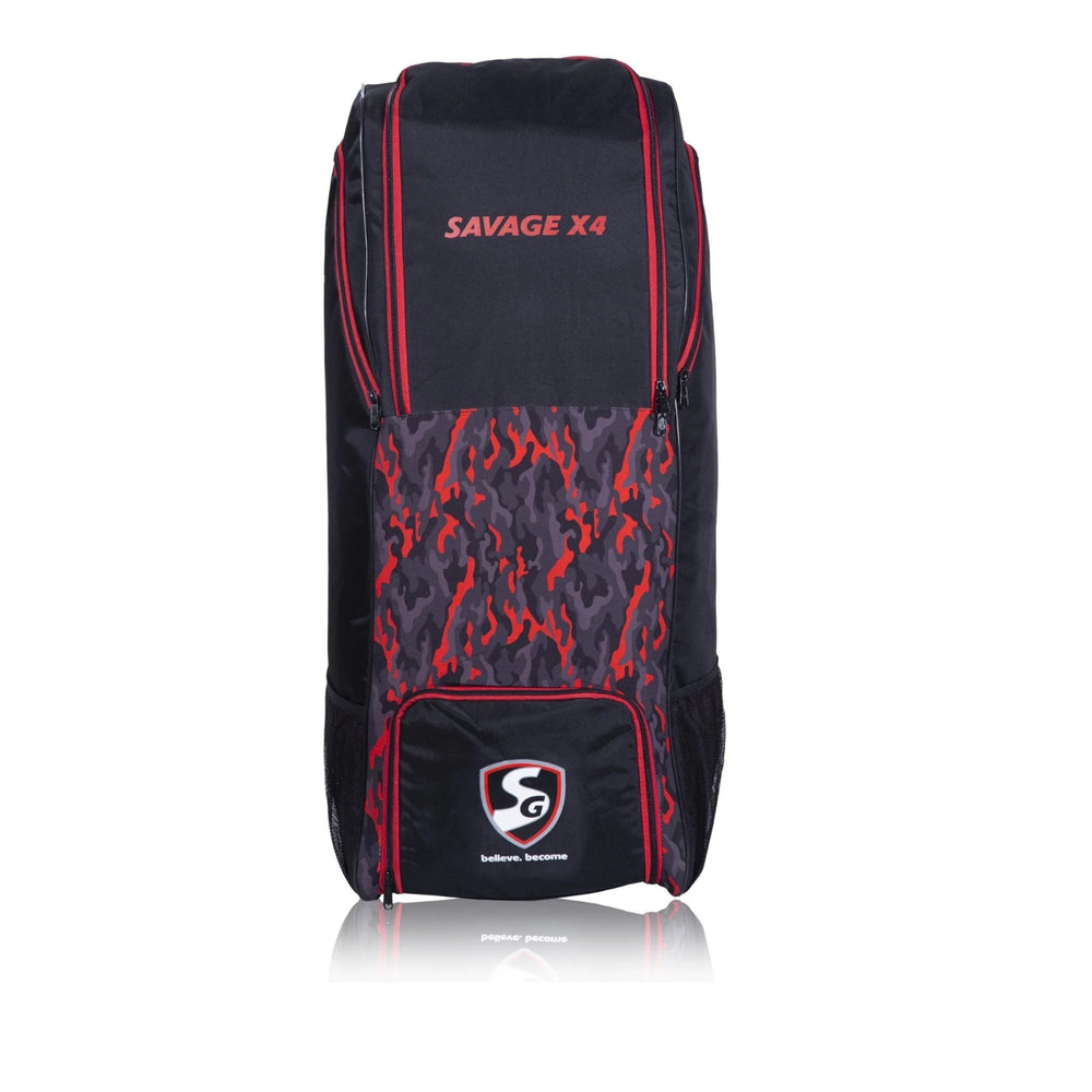 SG Savage Duffle Cricket Kit With Helmet | All-in-One Cricket Gear Bag with Protective Helmet