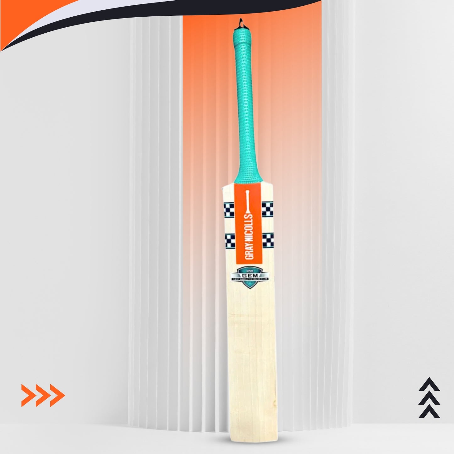 Gray Nicolls GN5 GEM English Willow Cricket Bat – Short Handle | Lightweight Pickup with Mid-Low Sweet Spot & Classic GEM Profile - Best Price online Prokicksports.com