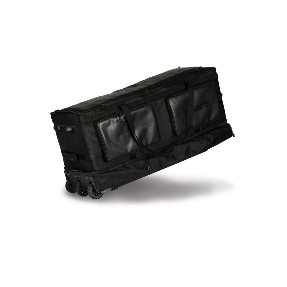 SG KLR Trunk Player Wheelie Cricket Kit Bag Large | Trolley Style Cricket Gear Bag with Wheels & Pull Handle | Heavy Duty Kit Bag – Black