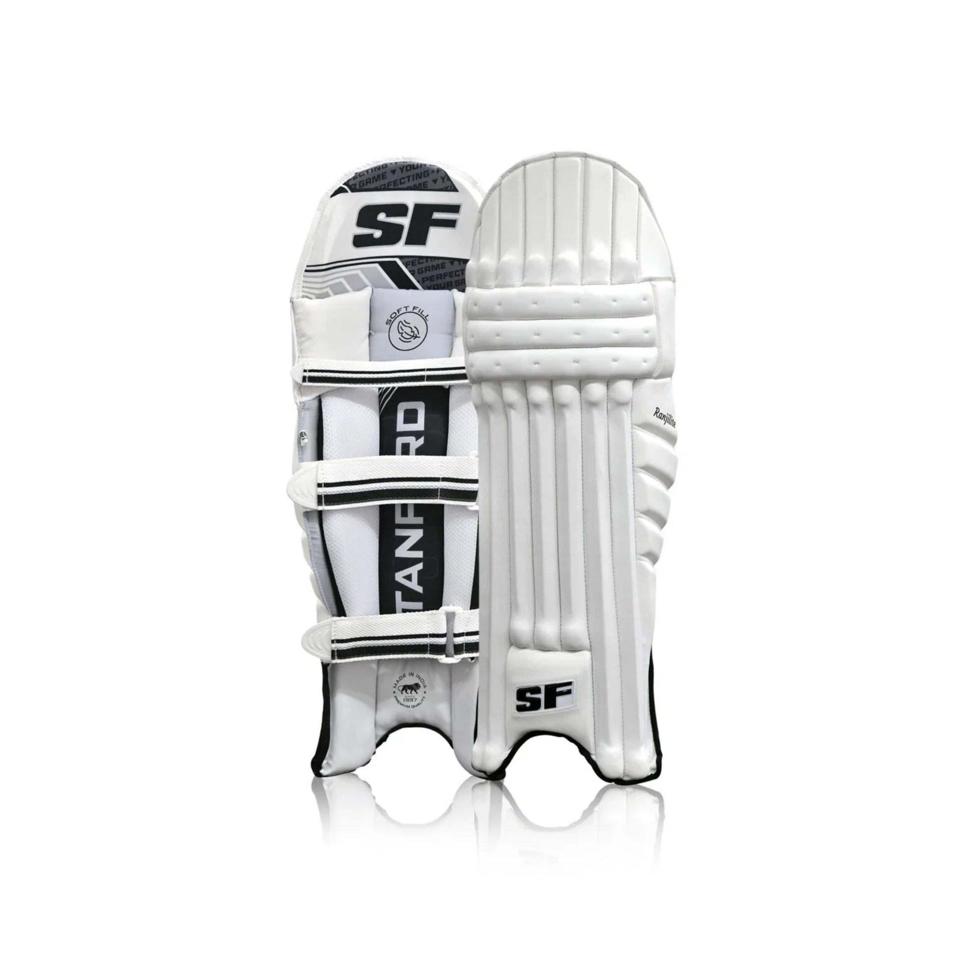 SF Ranjilite Right Hand Cricket Batting Legguard – Men’s | Lightweight Protection with PU Front & High-Density Foam Padding - Best Price online Prokicksports.com