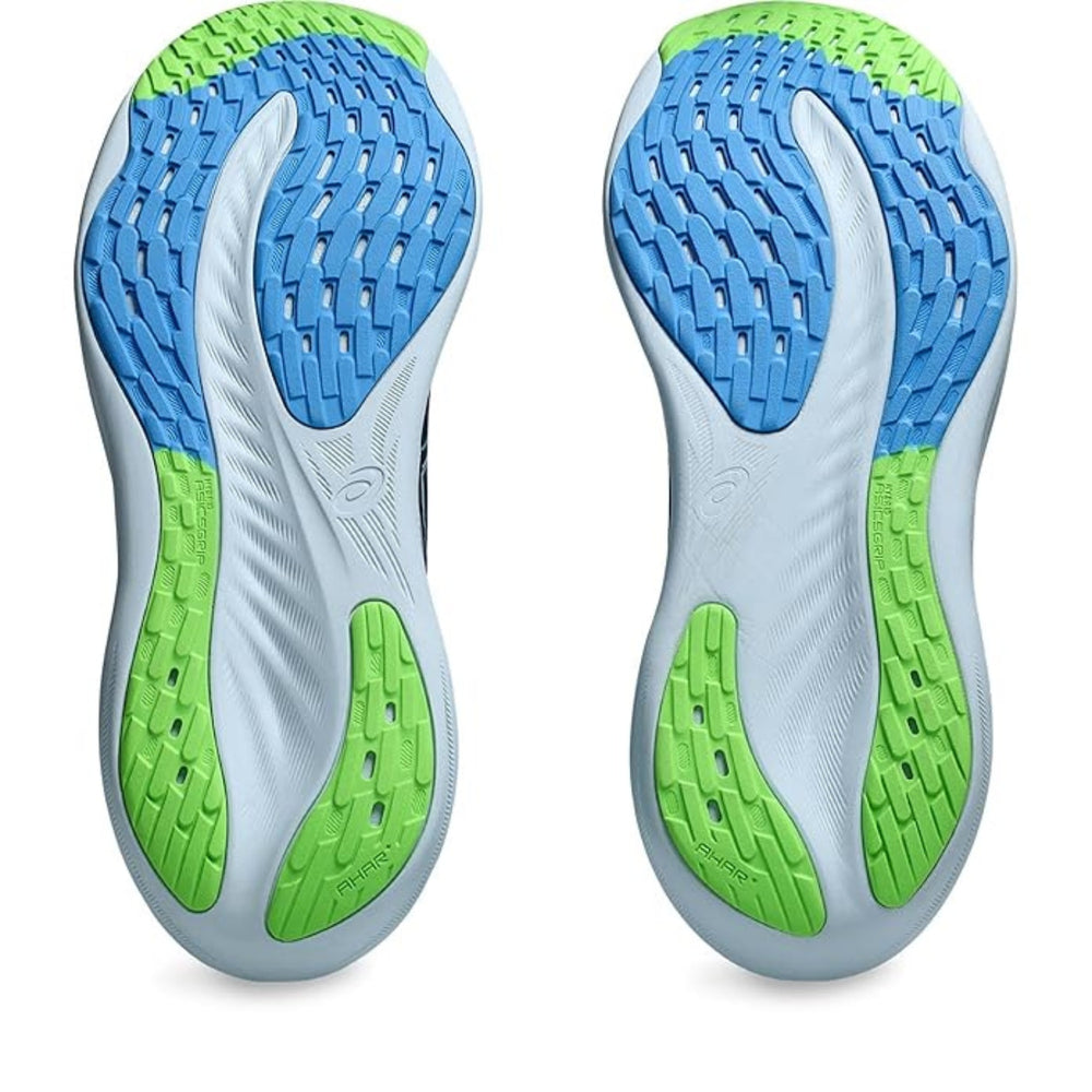 ASICS GEL-NIMBUS 26 Running Shoes for Men | Maximum Cushioning | PureGEL Technology | French Blue/Electric Lime | Plush Comfort for Long Runs - Best Price online Prokicksports.com
