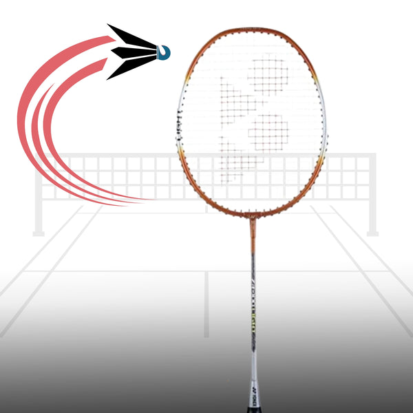 Yonex ZR 100 Light Aluminum Badminton Racquet Strung G4 Orange | Lightweight Beginner Racquet