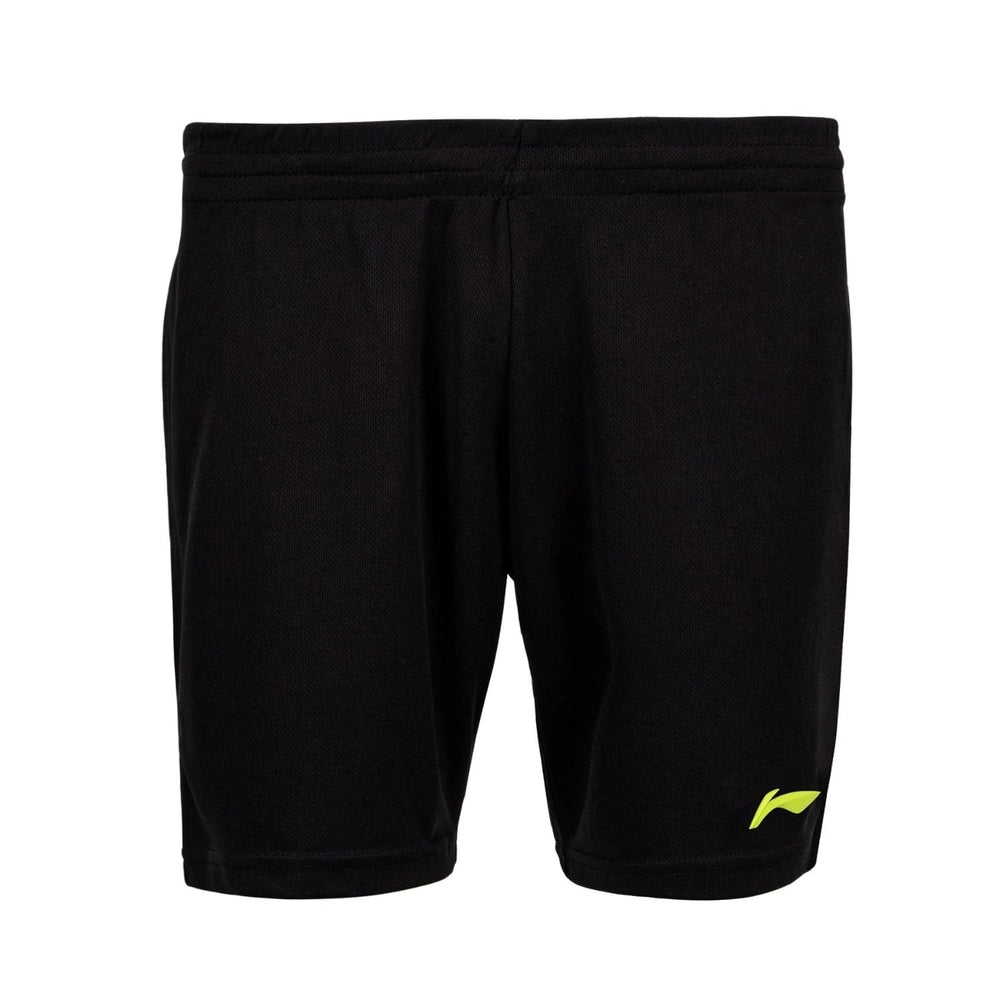 Li-Ning AKST725 Men’s Badminton Shorts – Turbo Dri Air Dry Tech, Lightweight Polyester, Quick Dry, Breathable, Black/Silver