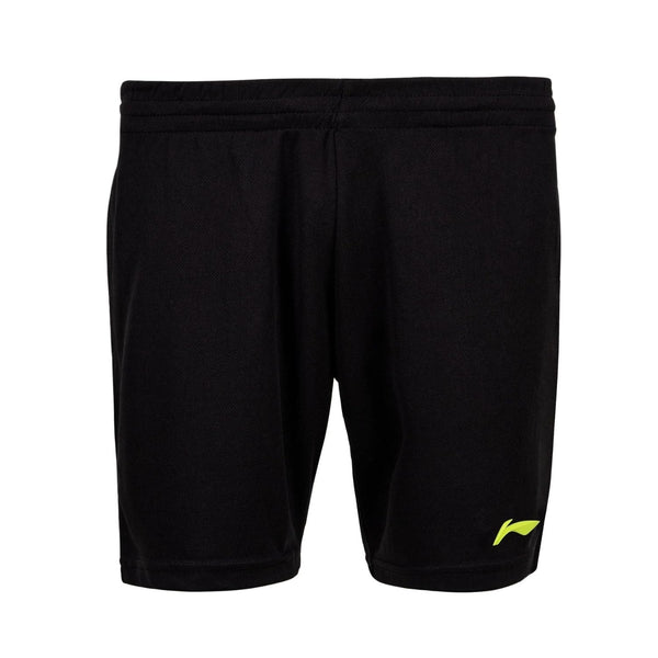Li-Ning AKST725 Men’s Badminton Shorts – Turbo Dri Air Dry Tech, Lightweight Polyester, Quick Dry, Breathable, Black/Silver