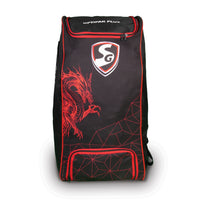 SG Dragon Ace Duffle Cricket Kitbag Large | Spacious Cricket Gear Bag with Shoe Compartment | Durable Sports Kit Bag – Black/Red - Best Price online Prokicksports.com