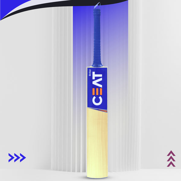 CEAT Striker English Willow Cricket Bat, Short Handle | Grade 4A Willow with Thick Edges & Lightweight Pickup