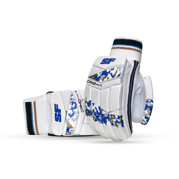 SF Camo ADI-3 Right Hand Batting Gloves | Lightweight & Durable Cricket Gloves for Club-Level Players | High Protection with Modern Camo Design