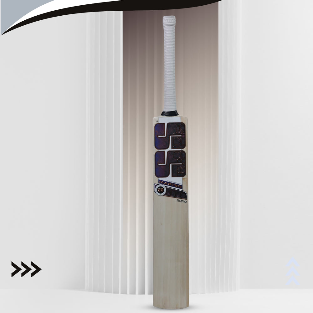 SS Players 5000 English Willow Cricket Bat – SH | Grade Willow with Thick Edges, Mid-Low Sweet Spot & Sarawak Cane Handle for Power Performance