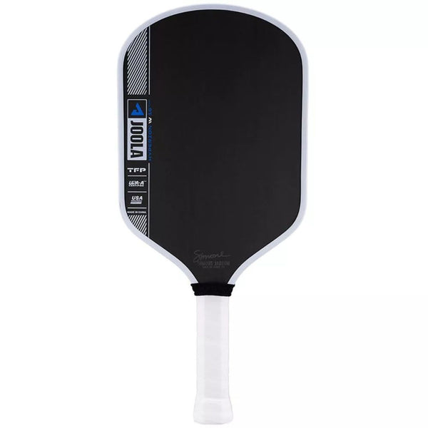 Joola Hyperion Pro IV Simone Jardim Pickleball Paddle – 16mm | Carbon Friction Surface | Control & Power Paddle for Advanced Players | USAPA Approved (White/Black/Blue)