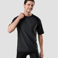 Speedo AM Short Sleeve SunTop – Men’s UV Protection Swim Top, Quick Dry Stretch Swimwear Rashguard for Training & Water Sports - Best Price online Prokicksports.com