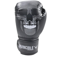 Invincible Skull Boxing Gloves | Premium Synthetic Leather | MMA, Training, Heavy Bag | Hook & Loop Closure - Men & Women - Best Price online Prokicksports.com