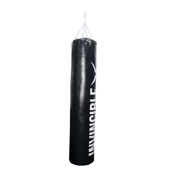 Invincible Classic Vinyl Tera Bag 5 Feet (45 Kg) | Heavy Duty Boxing Punching Bag | Durable Training Fitness Bag – Black