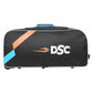 DSC Classic JR Cricket Kit Bag with Wheelie – Black/Blue, Junior Wheelie Cricket Gear Bag with Durable Fabric & Spacious Storage - Best Price online Prokicksports.com