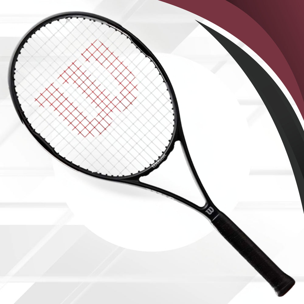 Wilson PRO Staff Precision 100 Strung Tennis Racquet (L3 - 4 3/8) Black/Silver/Red | 305g Performance Racquet