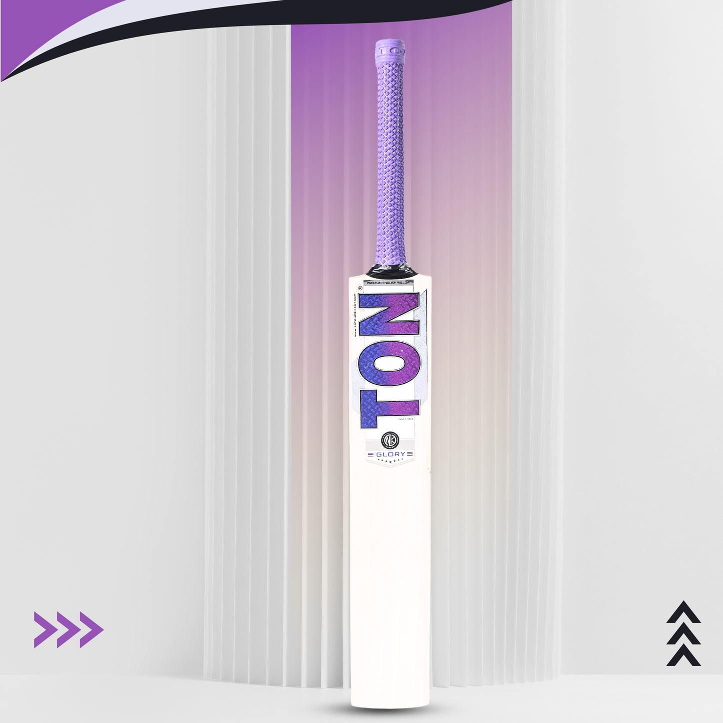 SS Ton Glory English Willow Cricket Bat – Short Handle | Grade 3/4 Willow with Massive TON Edges & Balanced Pickup - Best Price online Prokicksports.com