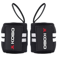 Kobo WTA04 Wrist Support - Black/White | Adjustable Compression for Pain Relief & Stability - Best Price online Prokicksports.com