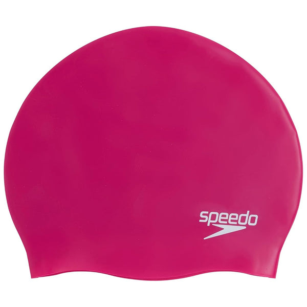 Speedo Moulded Silicone Swimming Cap – Adult | Ergonomic 3D Design, Snag-Free Stretch Fit, Chlorine Protection & Hydrodynamic Performance (
