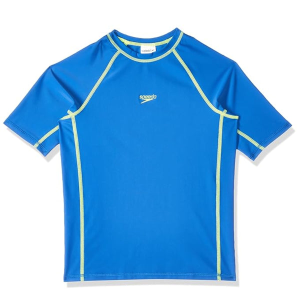 Speedo Short Sleeve Suntop & Aqua Shorts for Boys | Comfortable UV Protection Swimwear Set